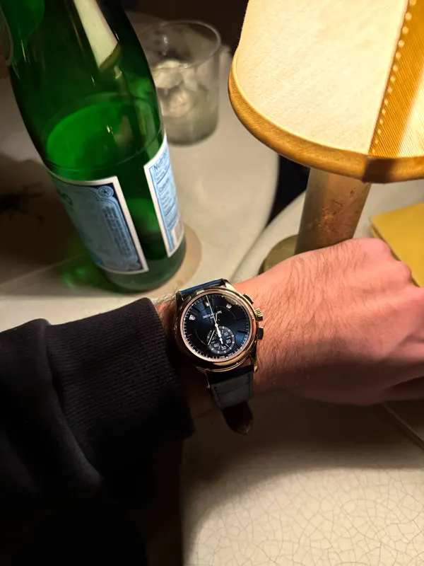 Patek Philippe 5905 at dinner